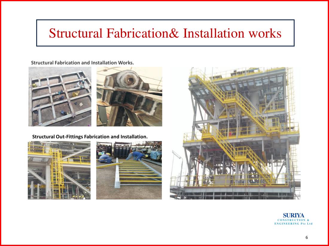 Structural steel installation